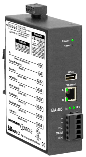 Integrador alto rendimiento, Contemporary Controls, BACnet IP / BACnet MSTP, 24 Vac