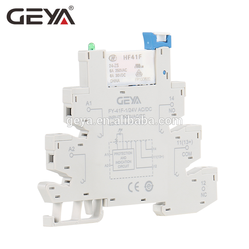 Relay SPDT, GEYA, 24 Vac/dc, 6A, 250V