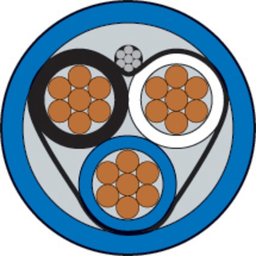 [CBL-22/3-FC-PLN] Cable blindado, 22/3, azul, rollo 1000 pies, chaqueta plenum